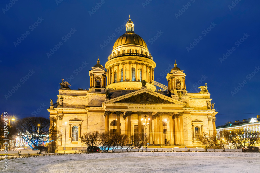 St. Isaac's Cathedral in St. Petersburg, Russia