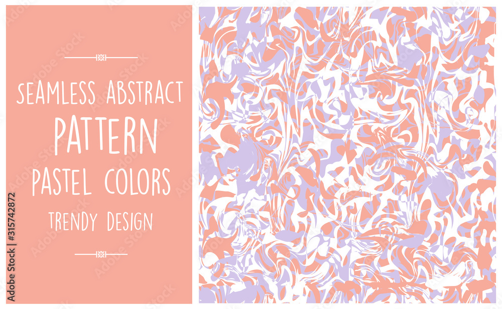 Seamless abstract pattern trendy pastel Seamless abstract pattern trendy pastel