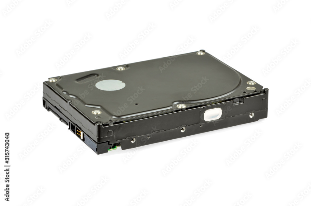 Hard disk computer on white background Hard disk computer on white background