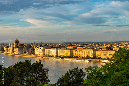 Parliament Building in Budapest, Hungary.