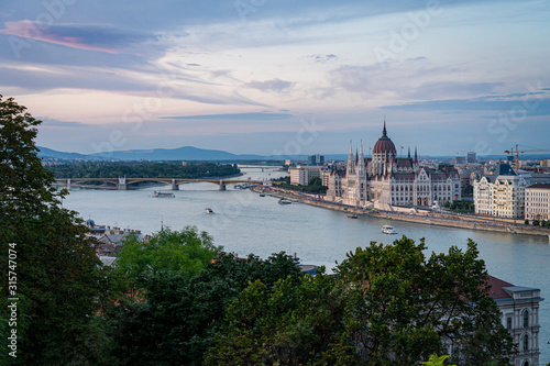 Parliament Building in Budapest, Hungary.