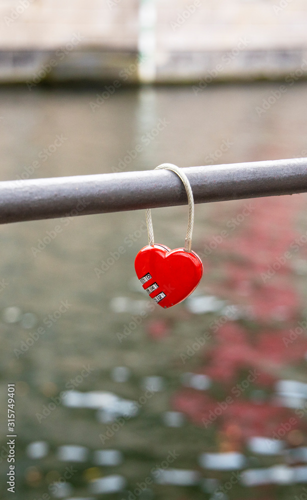 Red heart lock. Heart red. Combination lock with a red heart on white background. Red heart lock. Heart red. Combination lock with a red heart on white background.