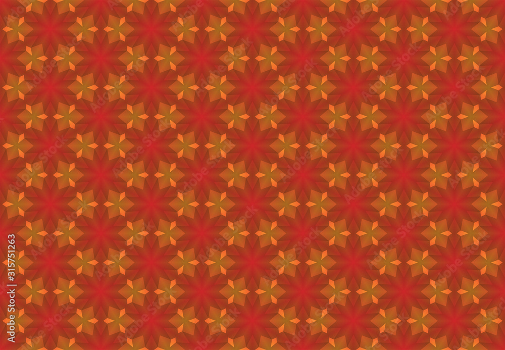 Seamless geometric pattern design illustration. Background texture. Used gradient in red, orange colors. Seamless geometric pattern design illustration. Background texture. Used gradient in red, orange colors.