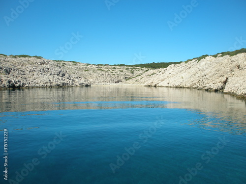 Sea views of Pag island Croatia