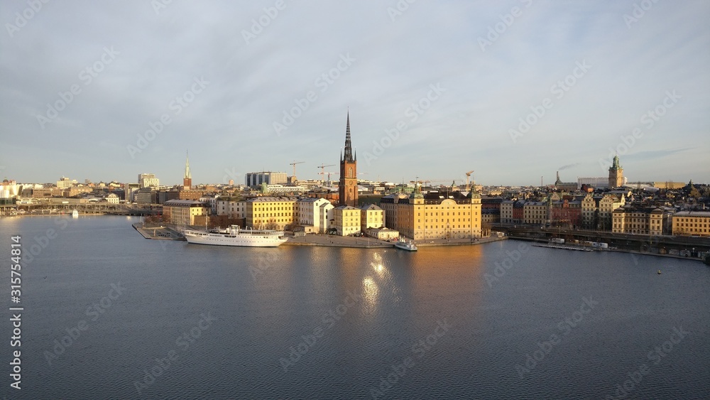 Panoramic of Stockholm 