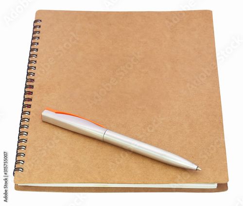 Notebook with ballpoint