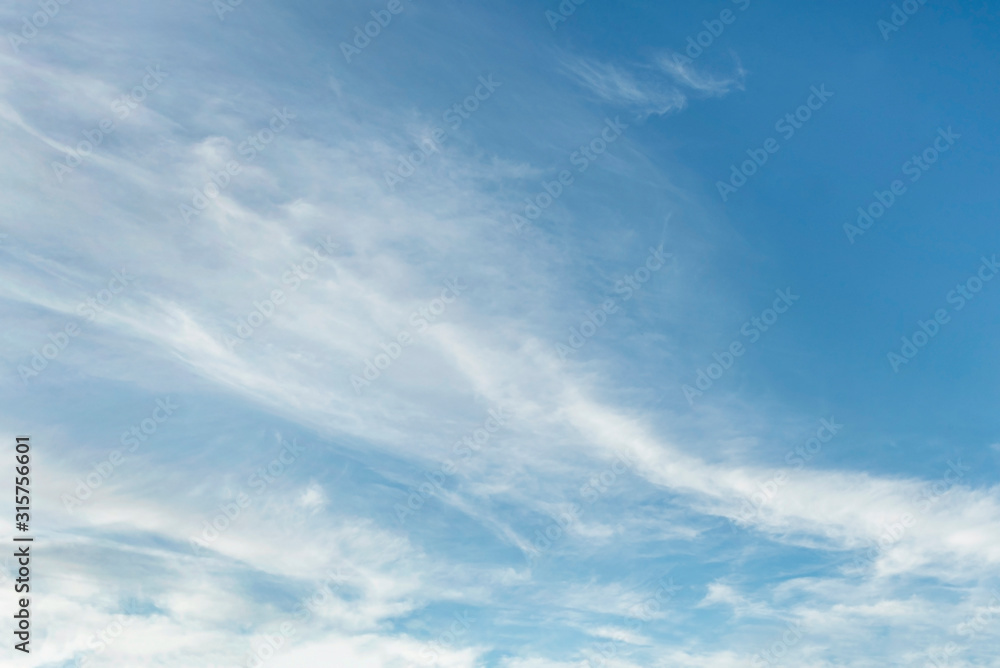 Beautiful sky with soft clouds. Great sky background 