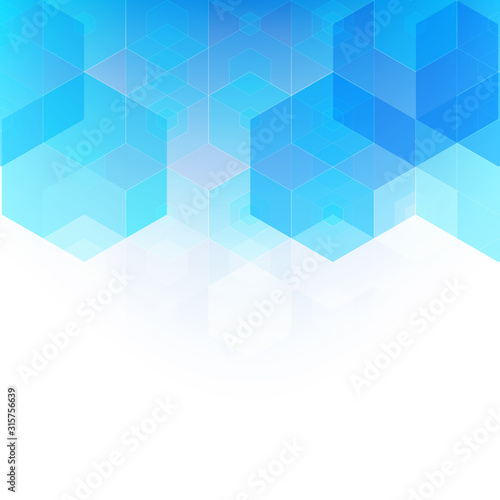 Abstract hexagon background. Technology polygonal design. Digital futuristic minimalism. Vector eps10