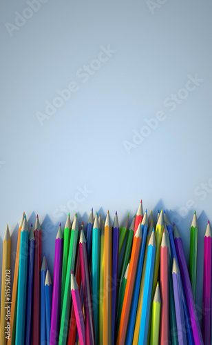 Multicolored pencils