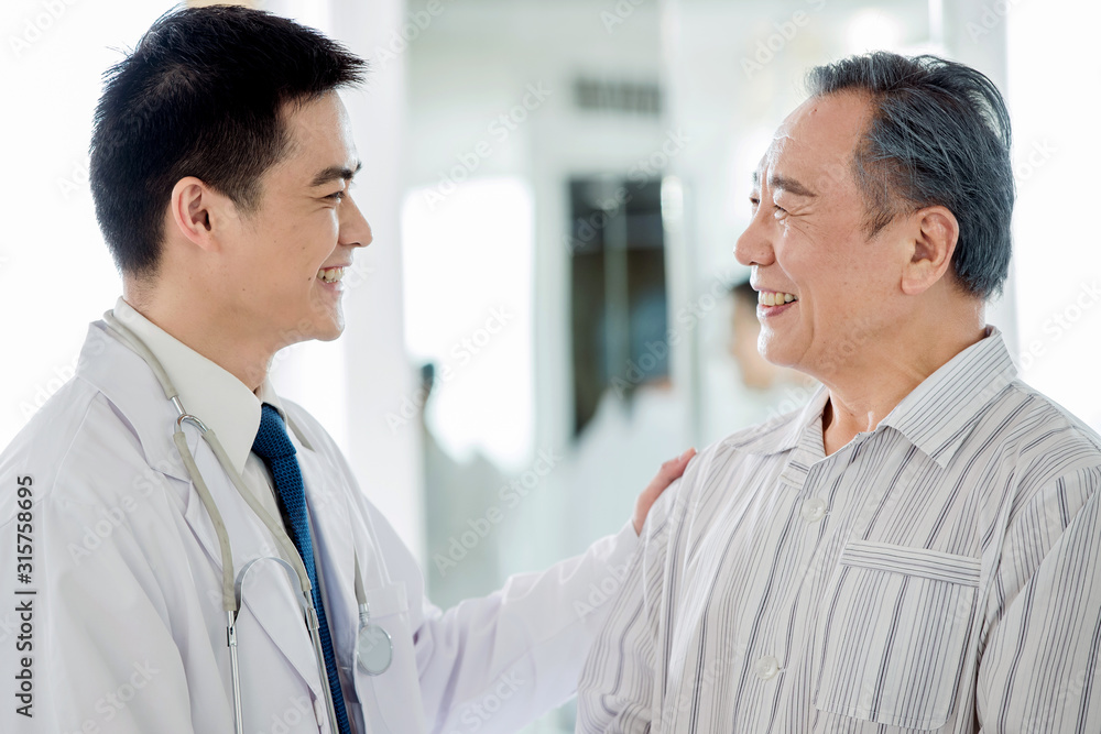 Medical workers and patients