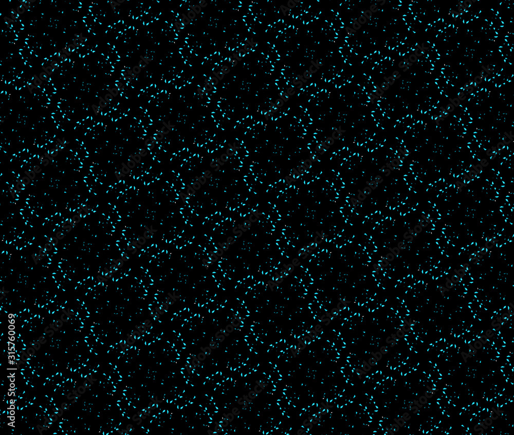 Turquoise, blue, marine rhombus shape dot pattern. Abstract seamless ornamental background. Optical illusion. Knitted woven texture. Geometric ethnic simple wallpaper. Repetitive ornament for textile