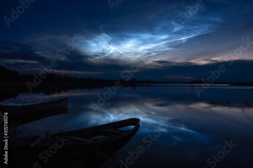 Noctilucent clouds (night shining clouds)