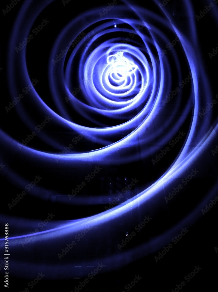 Naklejka premium Spiral Light Art