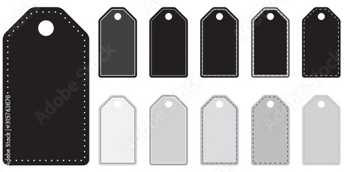 ÉTIQUETTE PRIX AVEC COUTURE