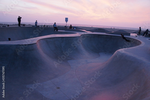 Skatepark Pink Sunset