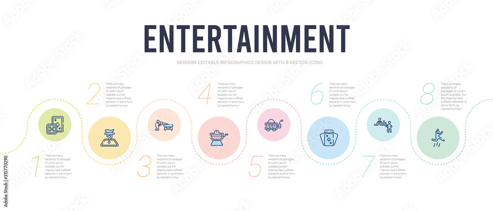entertainment concept infographic design template. included jump, gambler, black jack, jackpot, lottery, sawing icons entertainment concept infographic design template. included jump, gambler, black jack, jackpot, lottery, sawing icons