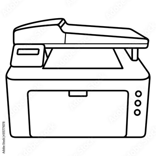 All in one laser printer