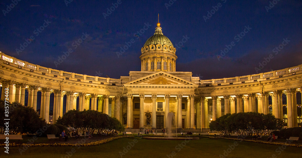 St Kazan Cathedral in St Petersburg