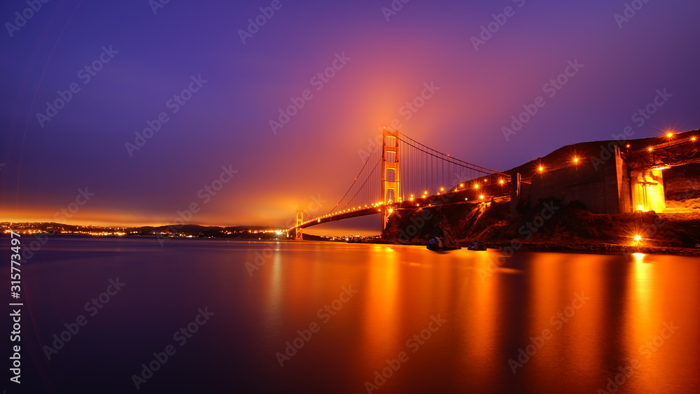 golden gate bridge at night golden gate bridge at night