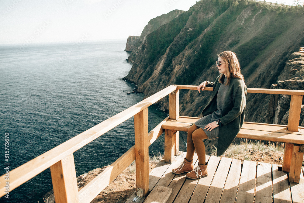 Happy lifestyle Woman outdoors portrait