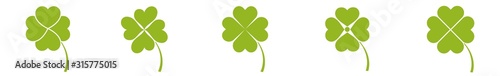 Konstfotografi Shamrock Icon Green | Shamrocks | Four Leaf Clover | Irish Symbol | St Patrick's
