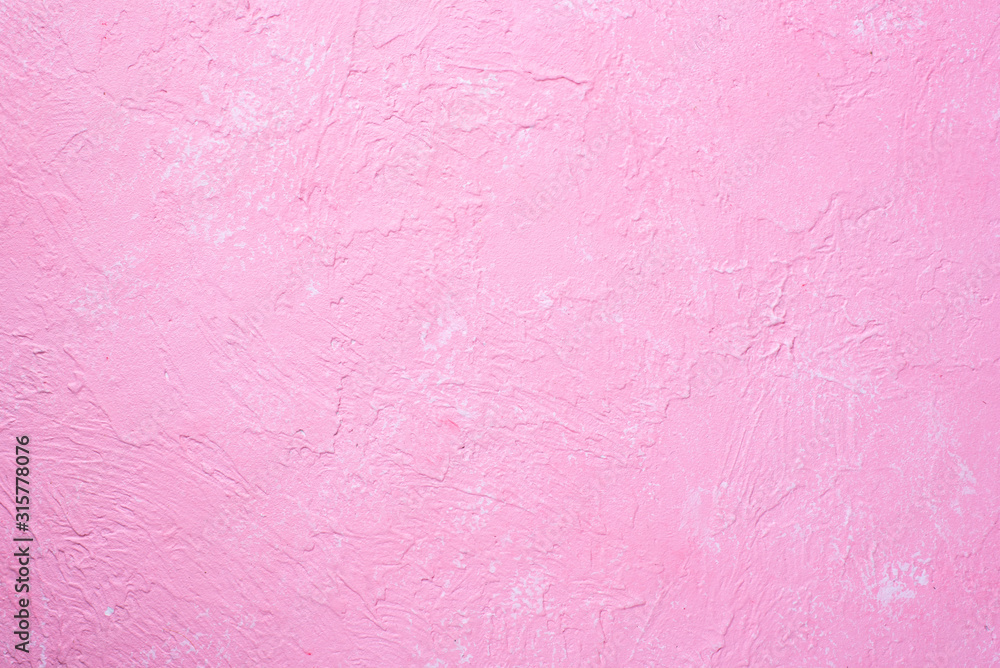 Fototapeta premium Pink concrete shabby textured background.