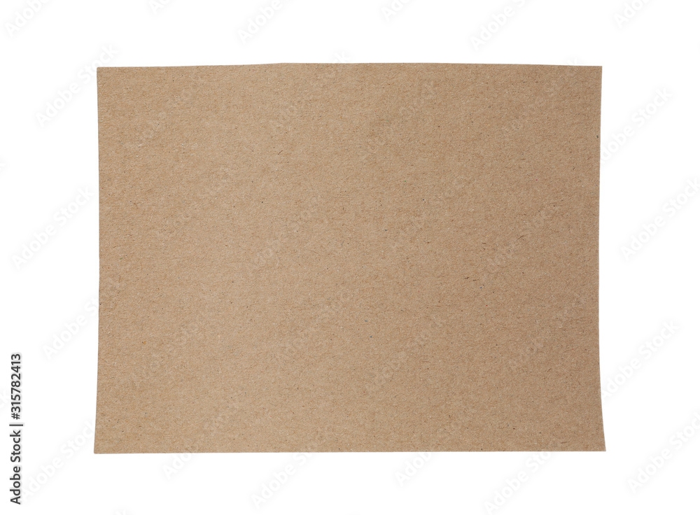 Piece of blank notebook paper isolated on white. Space for design Piece of blank notebook paper isolated on white. Space for design