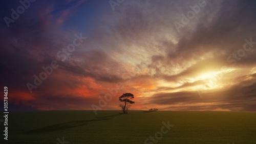 silhouette of man on top of mountain