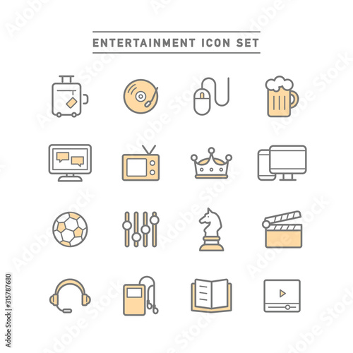 ENTERTAINMENT ICON SET