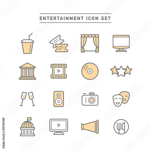 ENTERTAINMENT ICON SET