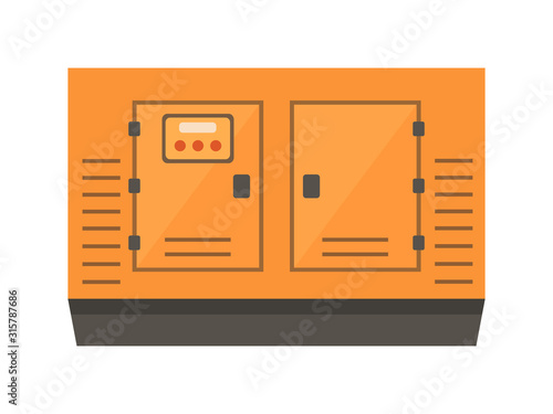 Power generator isolated on white background
