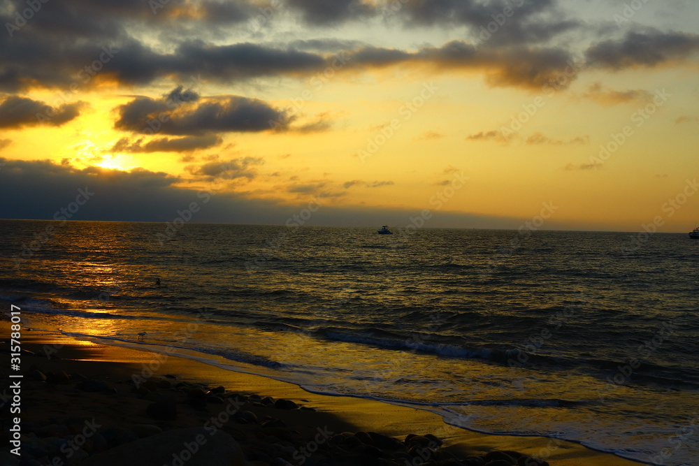 samperio playa atardecer