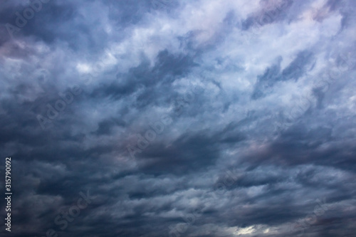  dramatic blue sky with clouds