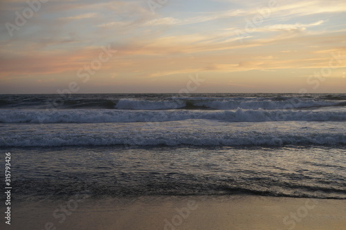 sunset on the beach