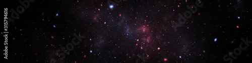 space texture illustration with stars and nebula