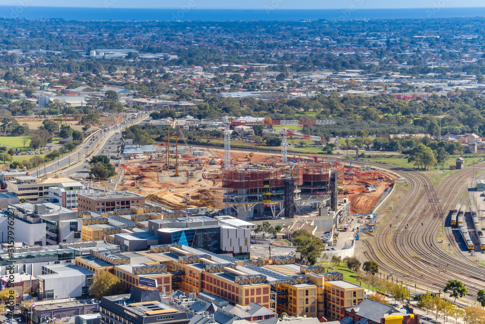Obraz premium Aerial View of Adelaide South Australia