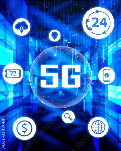 5G technology changing the entire city towards the new eraera  photo