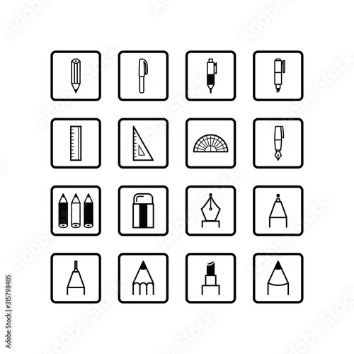 文具ピクトグラム stationary pictogram