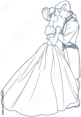 The Ball Dance of Cinderella and Prince