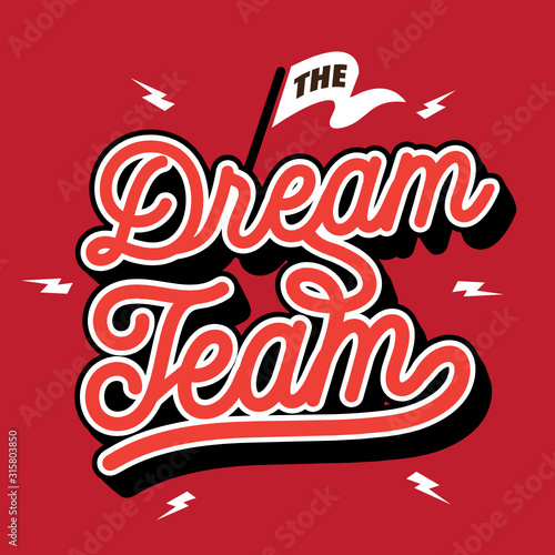 The Dream Team Typography Logo