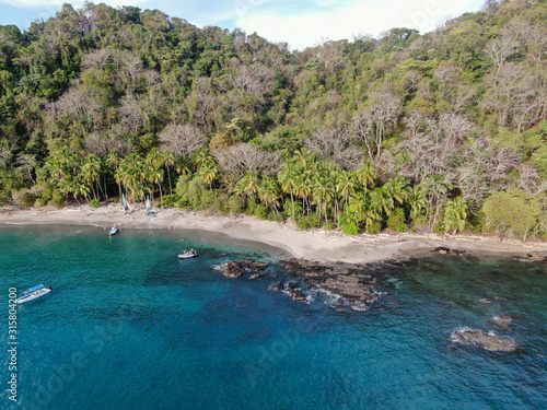 Tropical Playa Vivos Beach in Tambor, Costa Rica
