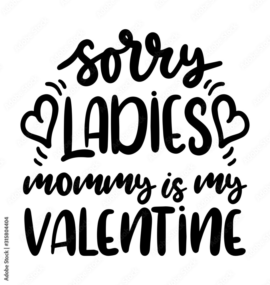Fototapeta premium Valentine's Day Love Quote Lettering