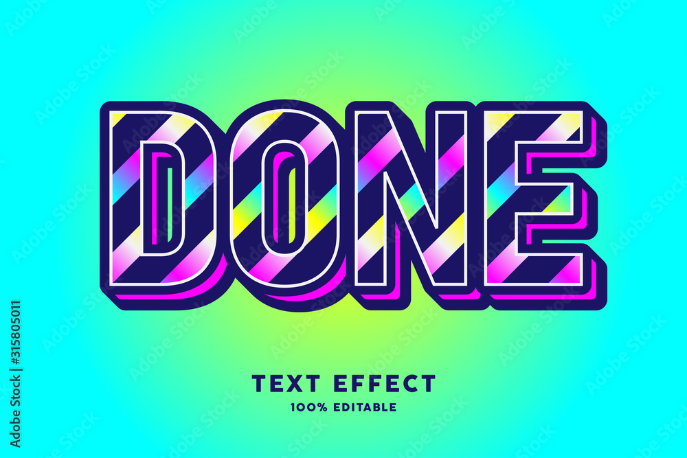 Seamless gradient striplines modern text effect Seamless gradient striplines modern text effect