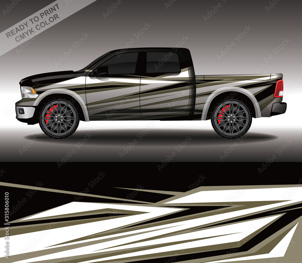 Car wrap decal design vector, custom livery race rally car vehicle sticker and tinting. Car wrap decal design vector, custom livery race rally car vehicle sticker and tinting.