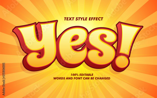 Comic Cartoon Bold Text Style Effect