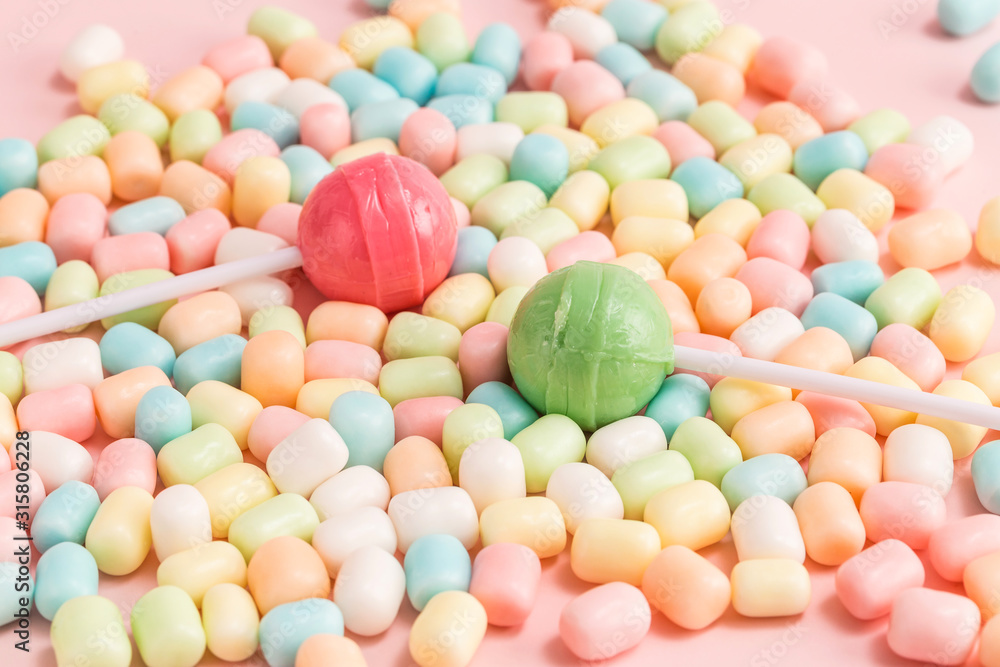 Colorful and delicious candy Colorful and delicious candy