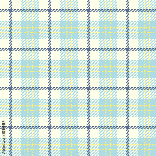 Illustration of woven fabric with check pattern