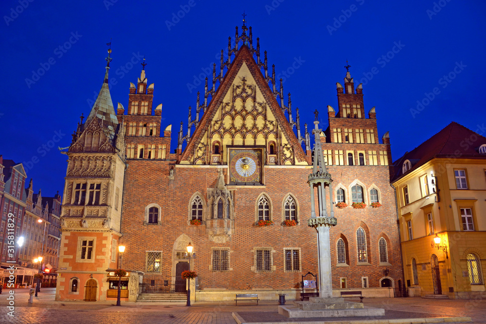 Wroclaw Town Hall in Poland