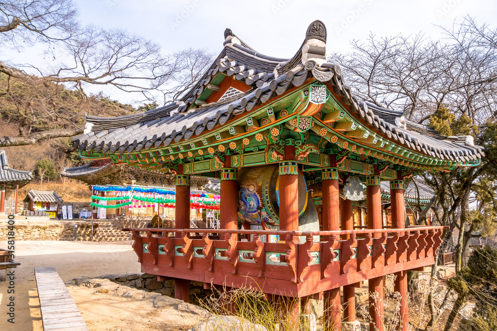 Bell tower building of Jeondeungsa temple