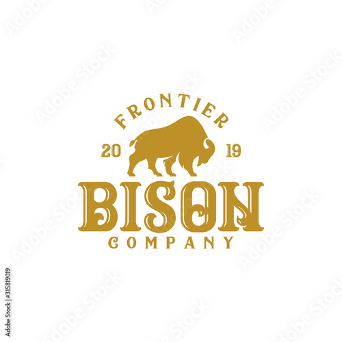Bison Logo Emblem